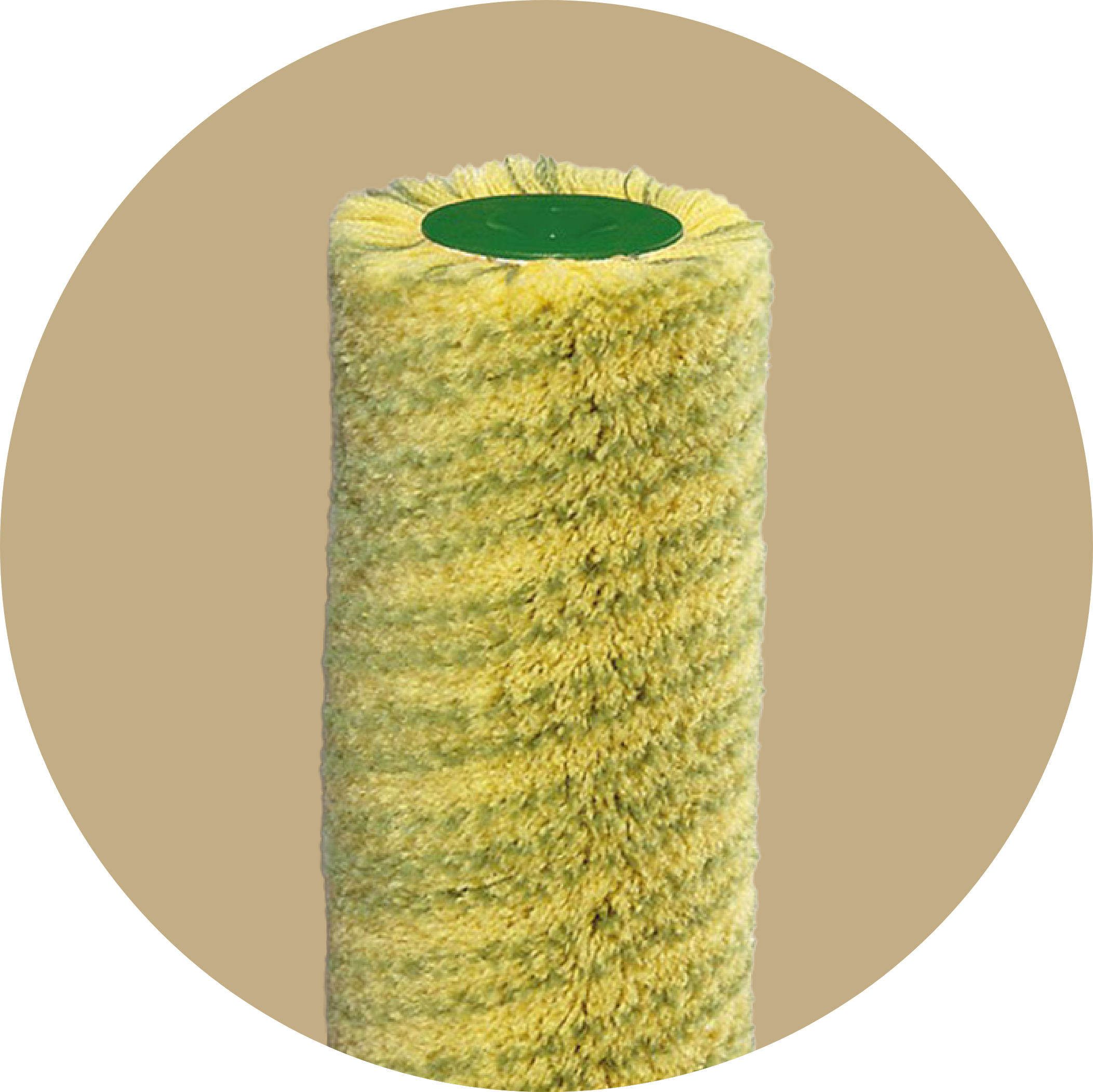 20 185923 verfrol royal 18cm groene schilderstreep 21mm thermofusie 85923 groen polyamide